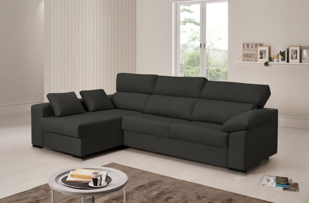 Sofá cama de tela Claris de HOME - principal