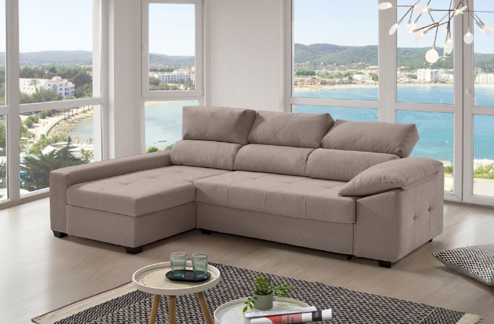 Sofá cama de tela Trinity de HOME - principal