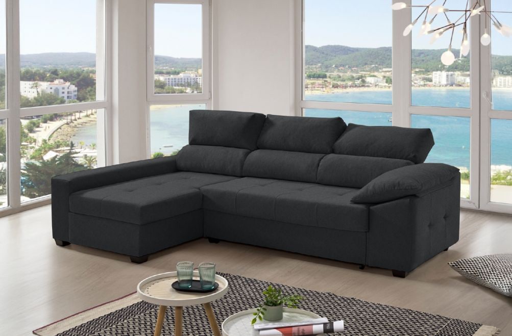 Sofá cama de tela Trinity de HOME - principal