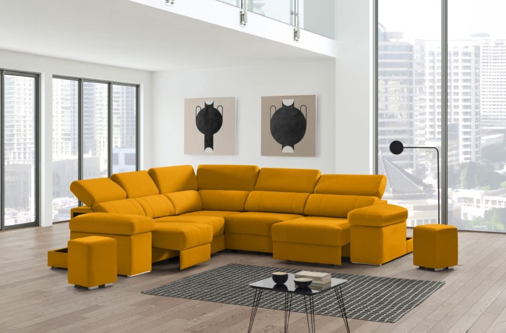 Sofá rinconera de tela Ringo XL de StyleKomfort - principal