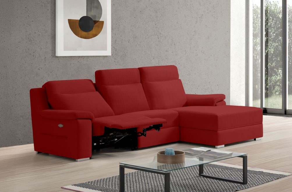 Sofá relax de tela Adele de StyleKomfort - principal