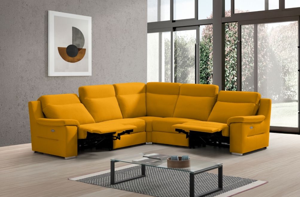 Sofá rinconera relax de tela Adele XL de StyleKomfort - principal