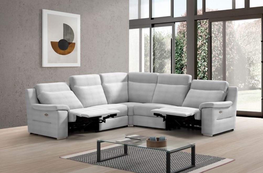 Sofá rinconera relax de piel Simone XL de StyleKomfort - principal