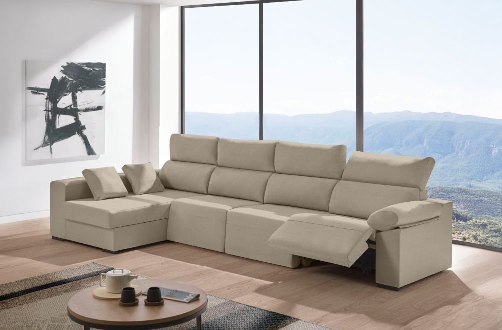 Sofá relax chaise longue de tela Cuzco Plus de HOME - principal