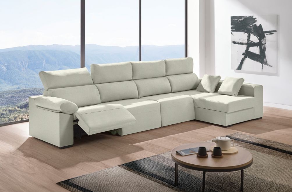 Sofá relax chaise longue de tela Cuzco Plus de HOME - principal