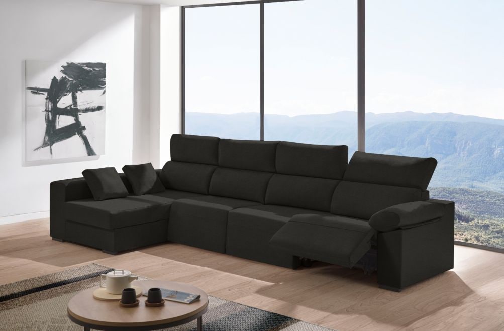 Sofá relax chaise longue de tela Cuzco Plus de HOME - principal