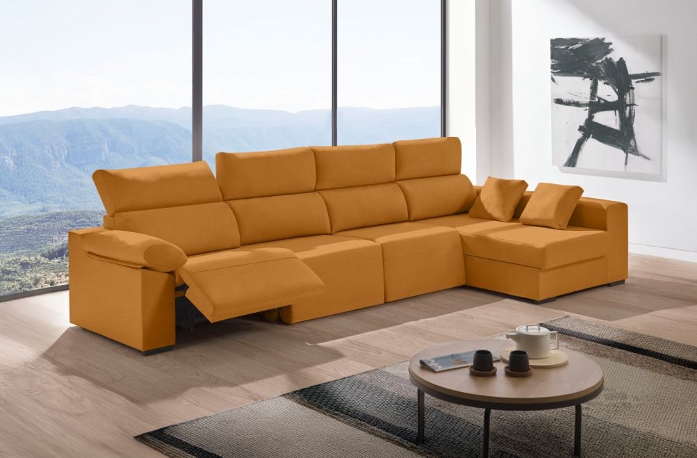 Sofá relax chaise longue de tela Cuzco Plus de HOME - principal