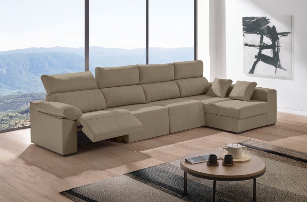 Sofá relax chaise longue de tela Cuzco Plus de HOME - principal