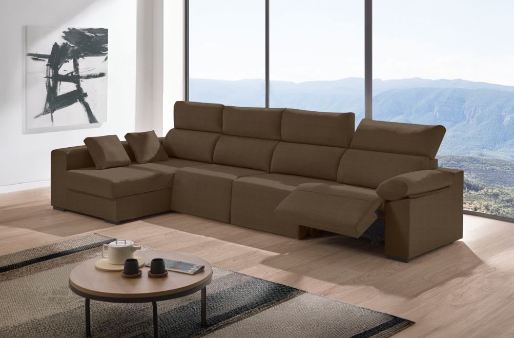 Sofá relax chaise longue de tela Cuzco Plus de HOME - principal