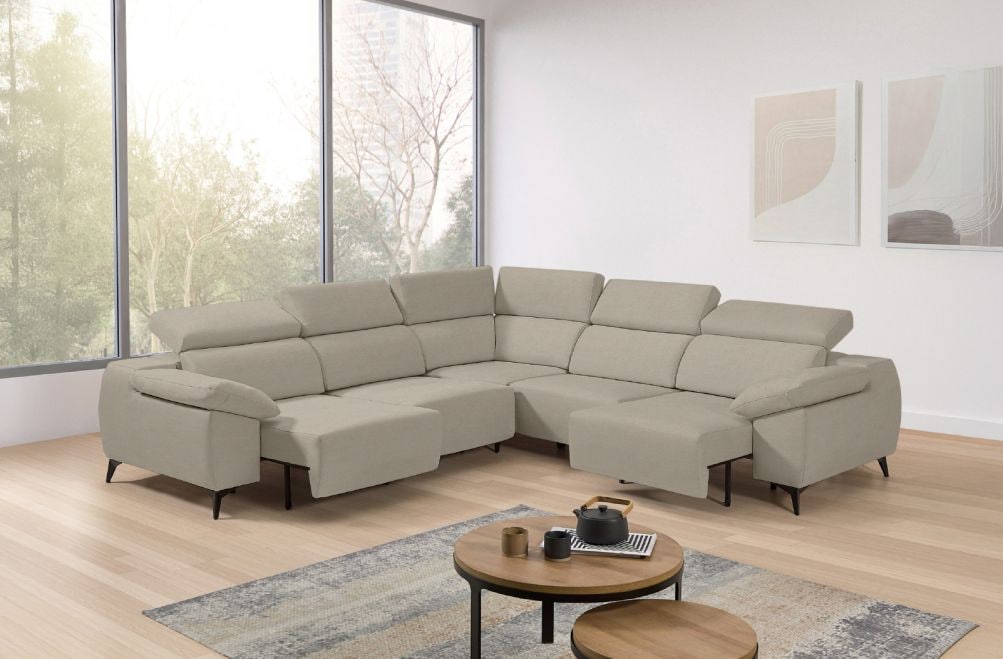 Sofá rinconera de tela Loren XL de StyleKomfort - principal