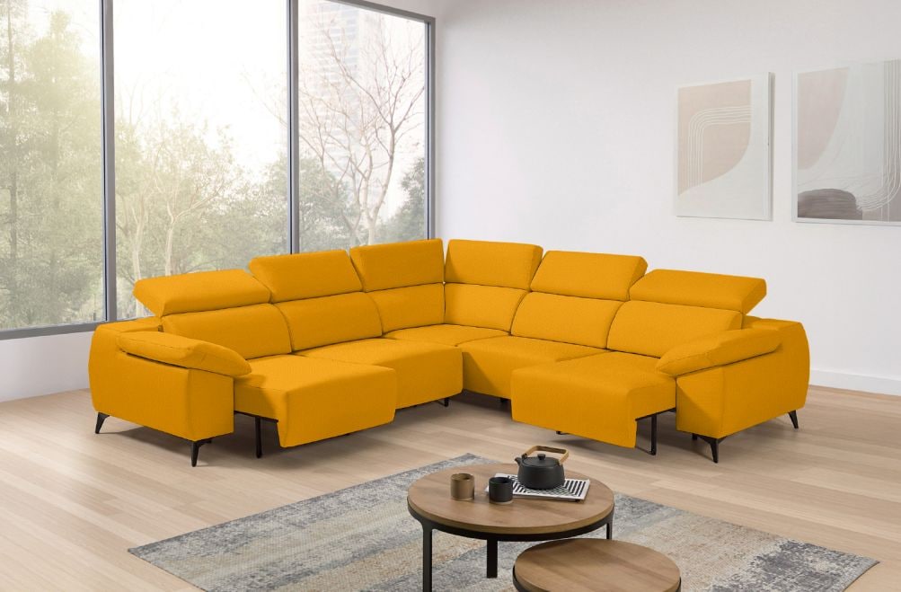 Sofá rinconera de tela Loren XL de StyleKomfort - principal