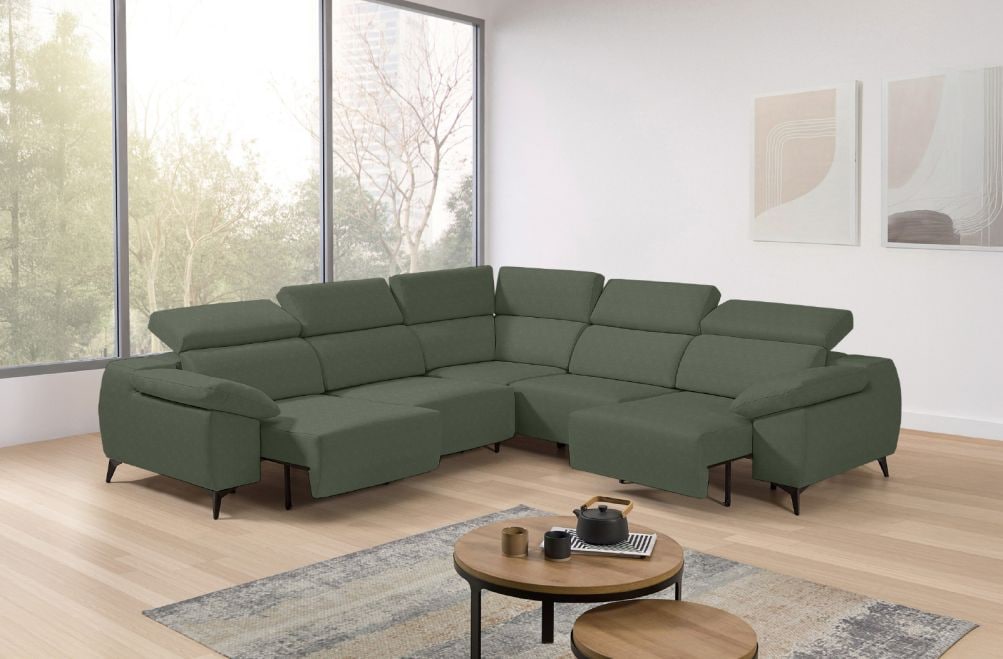 Sofá rinconera de tela Loren XL de StyleKomfort - principal