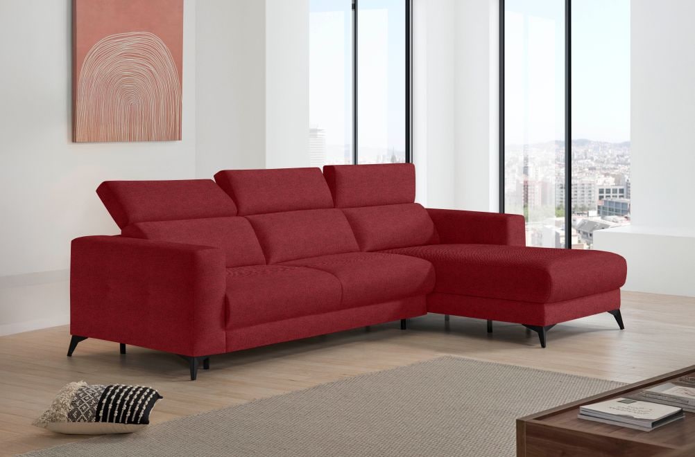 Sofá cama de apertura italiana de tela Zulema de StyleKomfort - principal