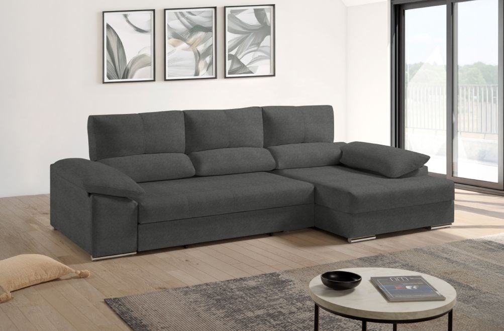 Sofá cama de tela Denis de HOME - principal