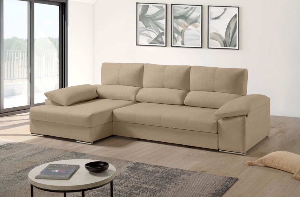 Sofá cama de tela Denis de HOME - principal