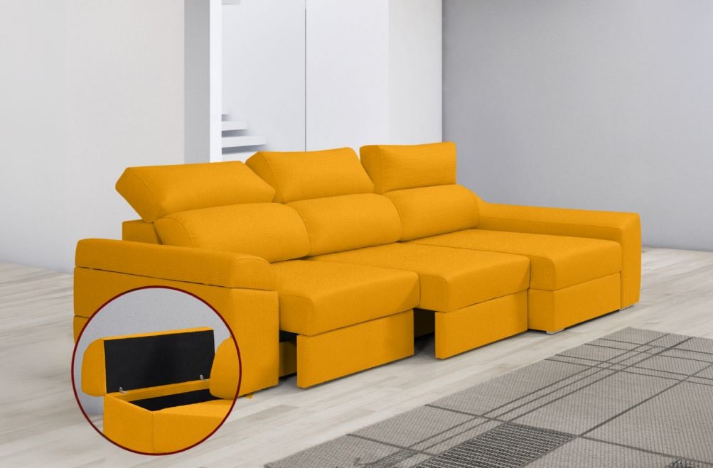 Sofá de tela Huren de HOME - principal