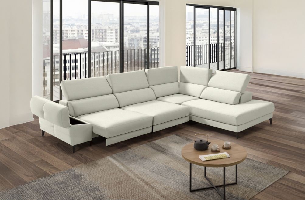 Sofá rinconera de tela Keiza Lite de StyleKomfort - principal