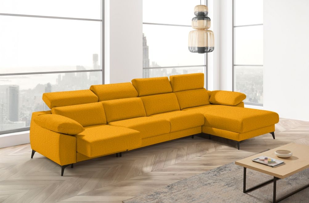 Sofá cama apertura italiana de tela Zaira Plus de StyleKomfort - principal