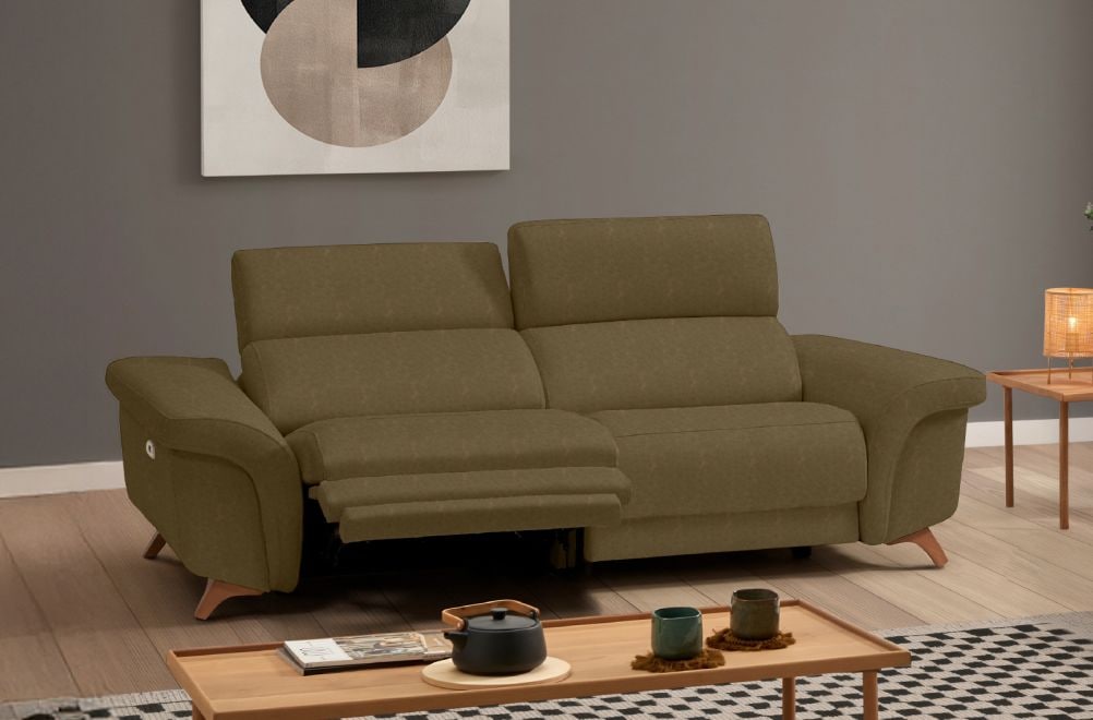 Sofá relax de tela Greta de HOME - principal