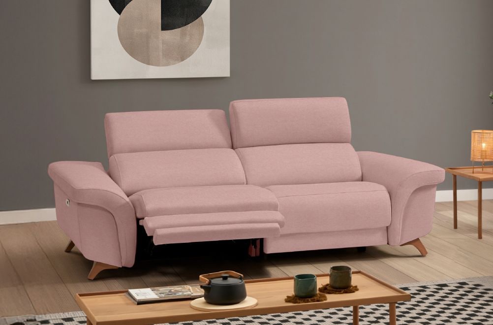 Sofá relax de tela Greta de HOME - principal