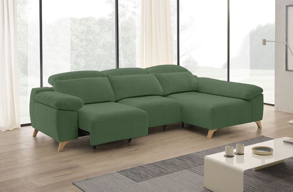 Sofá chaise longue de tela Boost de StyleKomfort - principal