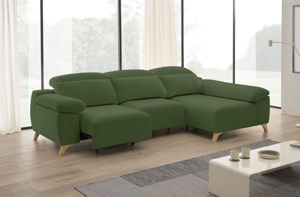 Sofá chaise longue de tela Boost de StyleKomfort - principal