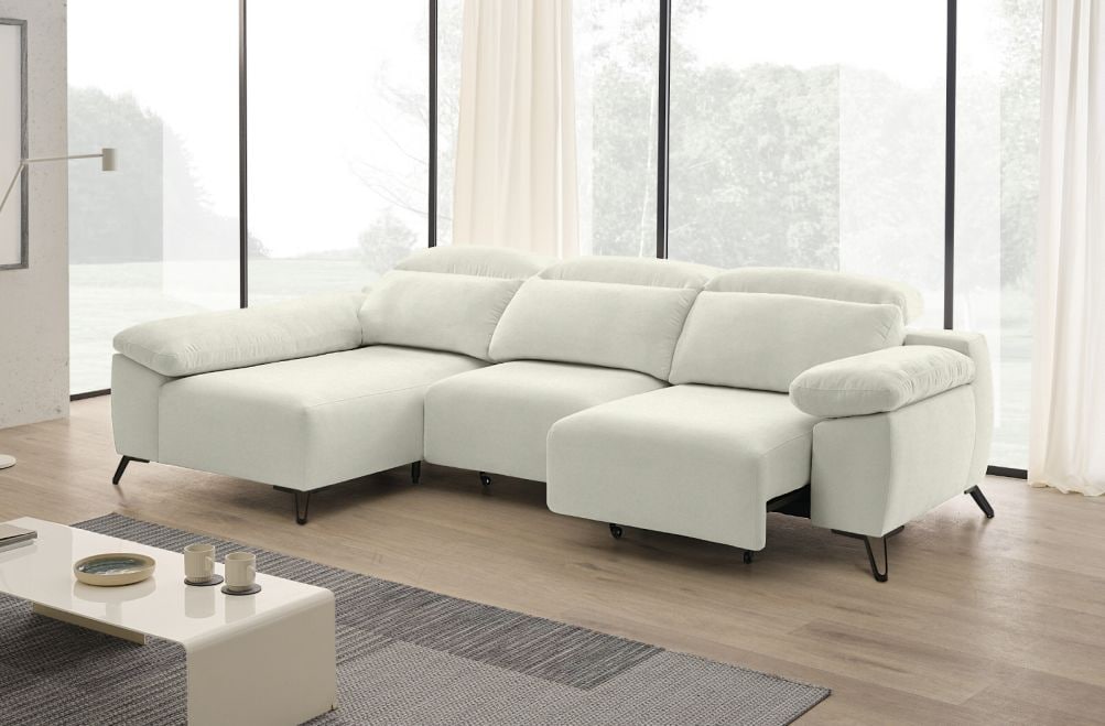 Sofá chaise longue de tela Boost de StyleKomfort - principal