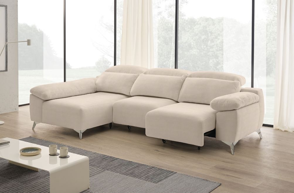 Sofá chaise longue de tela Boost de StyleKomfort - principal