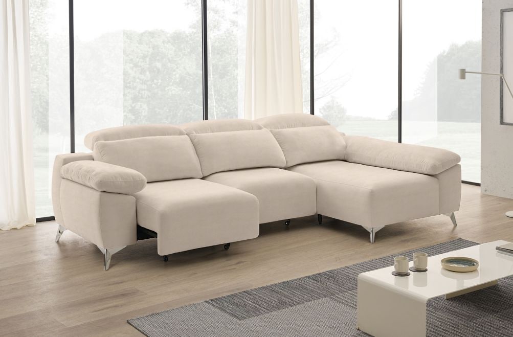 Sofá chaise longue de tela Boost de StyleKomfort - principal