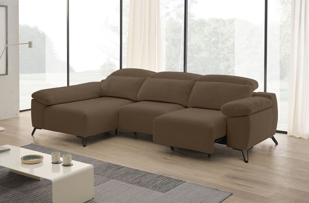 Sofá chaise longue de tela Boost de StyleKomfort - principal