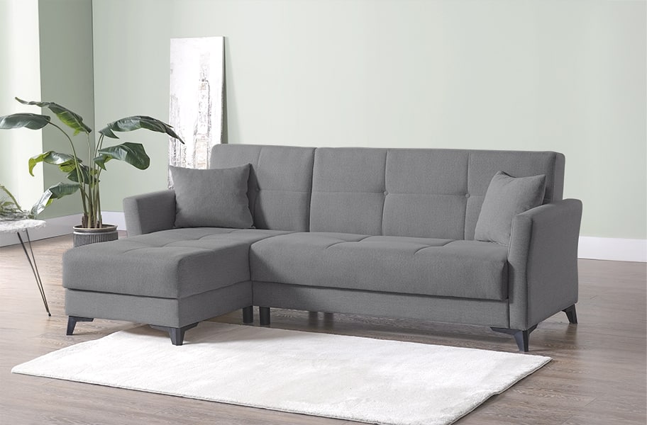 Outlet - Sofá cama de tela Leron de HOME - principal