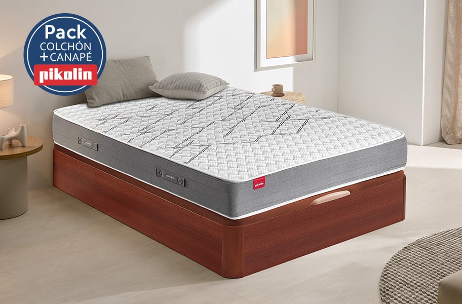 Pack colchón espumación Mumbai y canapé Airbox de Pikolin - principal