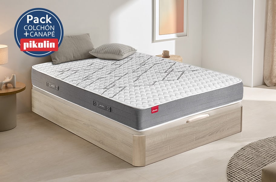 Pack colchón espumación Mumbai y canapé Airbox de Pikolin - principal