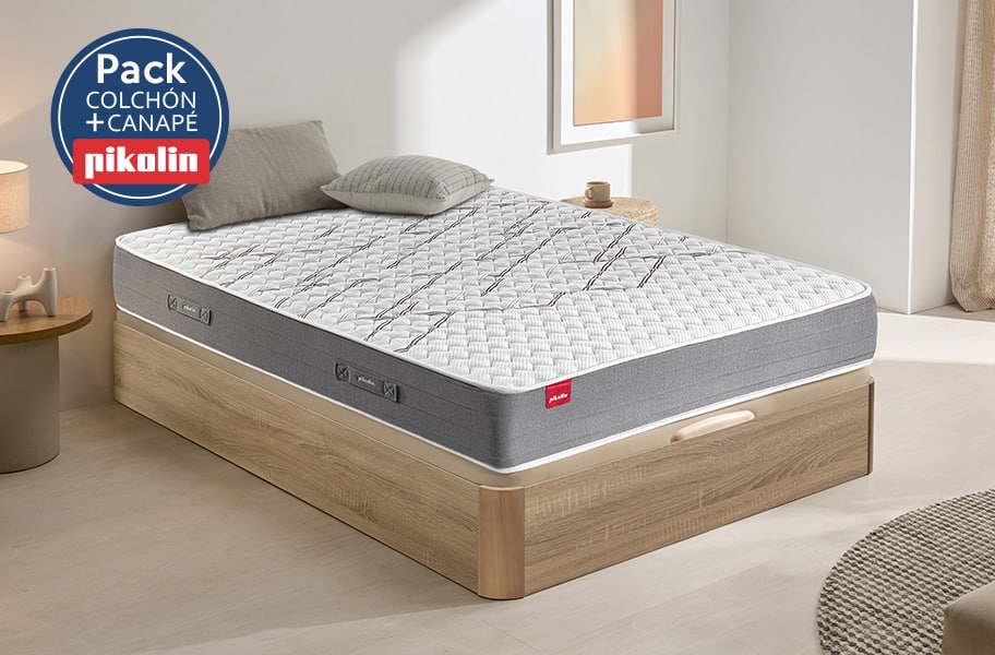 Pack colchón espumación Mumbai y canapé Airbox de Pikolin - principal
