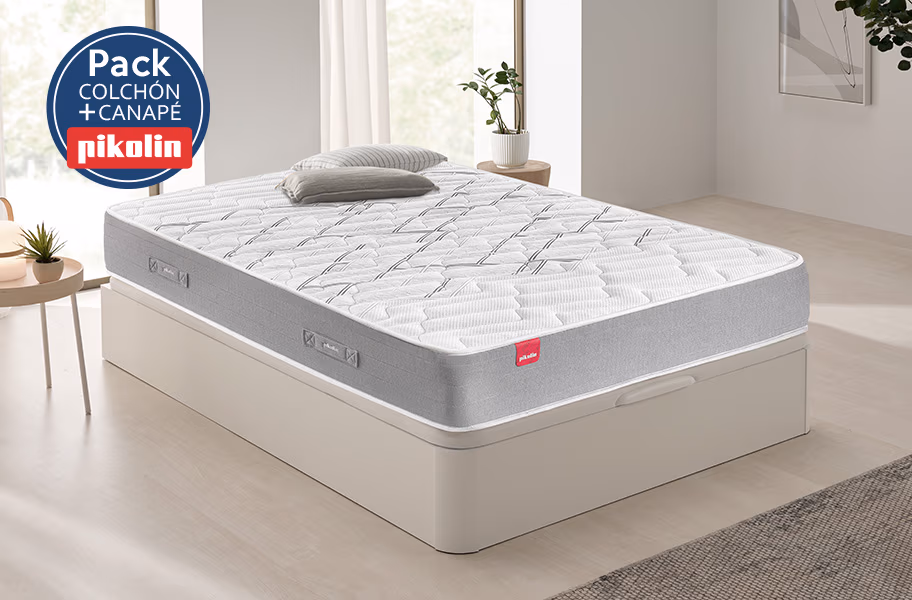 Pack colchón muelles ensacados Calatea y canapé Airbox Pikolin - principal