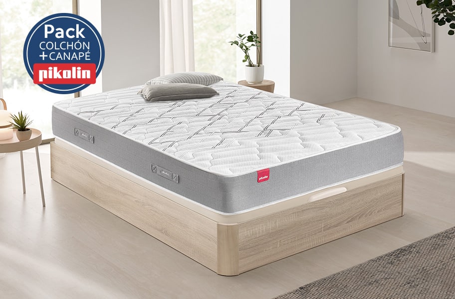 Pack colchón muelles ensacados Calatea y canapé Airbox Pikolin - principal