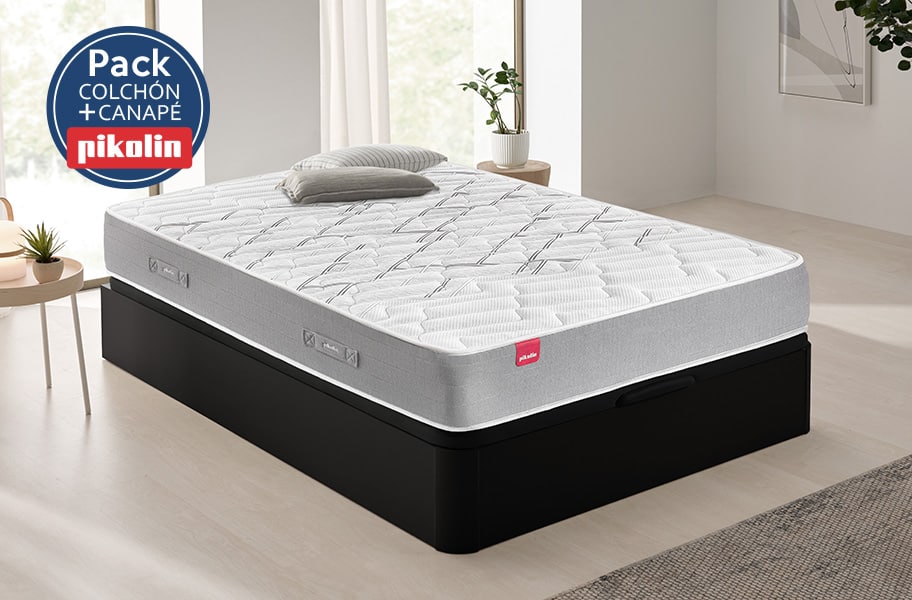 Pack colchón muelles ensacados Calatea y canapé Airbox Pikolin - principal