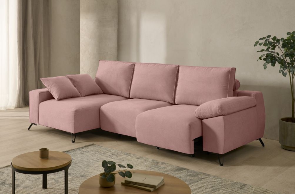 Sofá chaise longue de tela Nova de StyleKomfort - principal