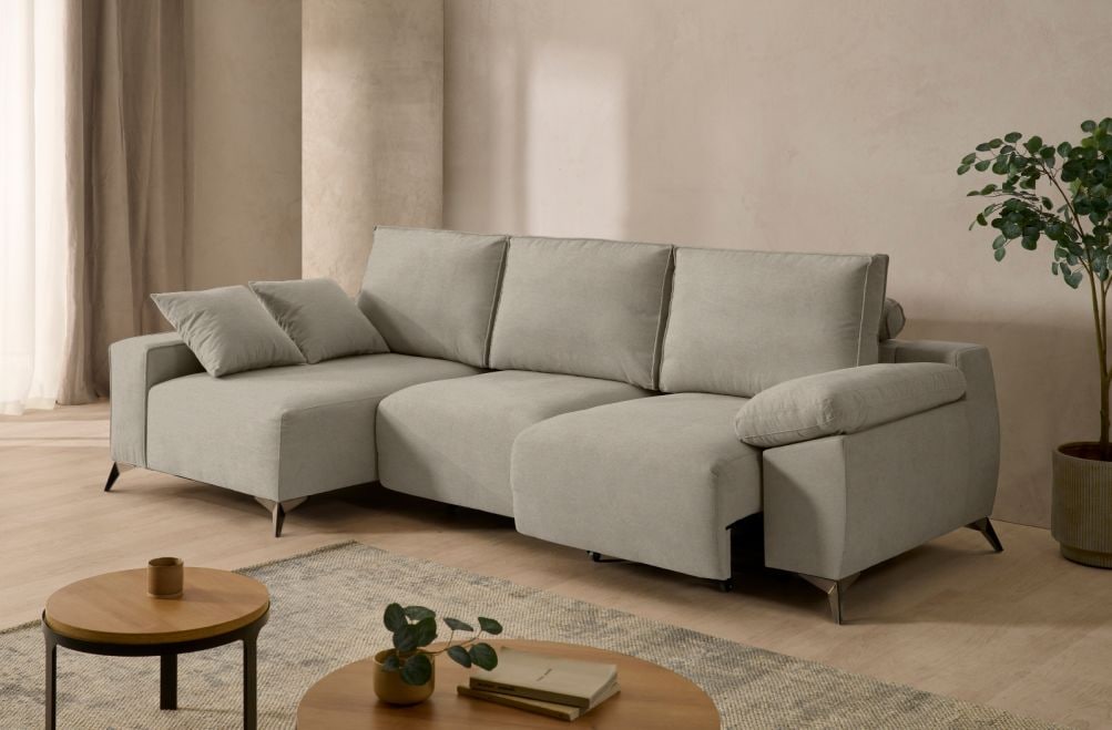 Sofá chaise longue de tela Nova de StyleKomfort - principal