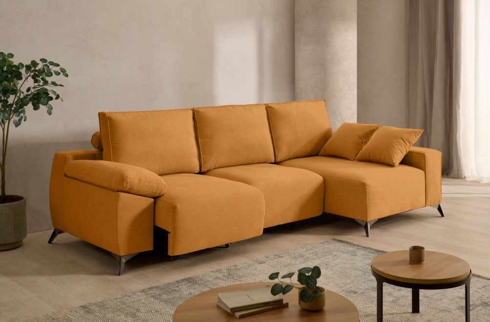 Sofá chaise longue de tela Nova de StyleKomfort - principal