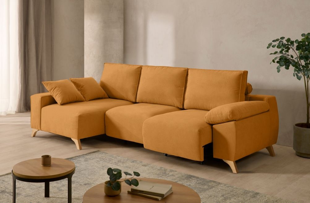 Sofá chaise longue de tela Nova de StyleKomfort - principal