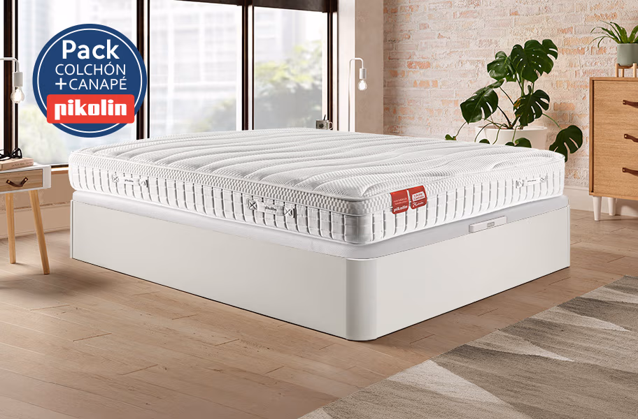 Pack colchón hotel 75 Aniversario y canapé Naturbox 2 Pikolin - principal