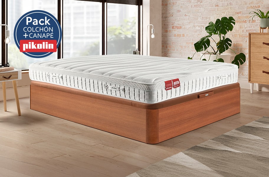 Pack colchón hotel 75 Aniversario y canapé Naturbox 2 Pikolin - principal