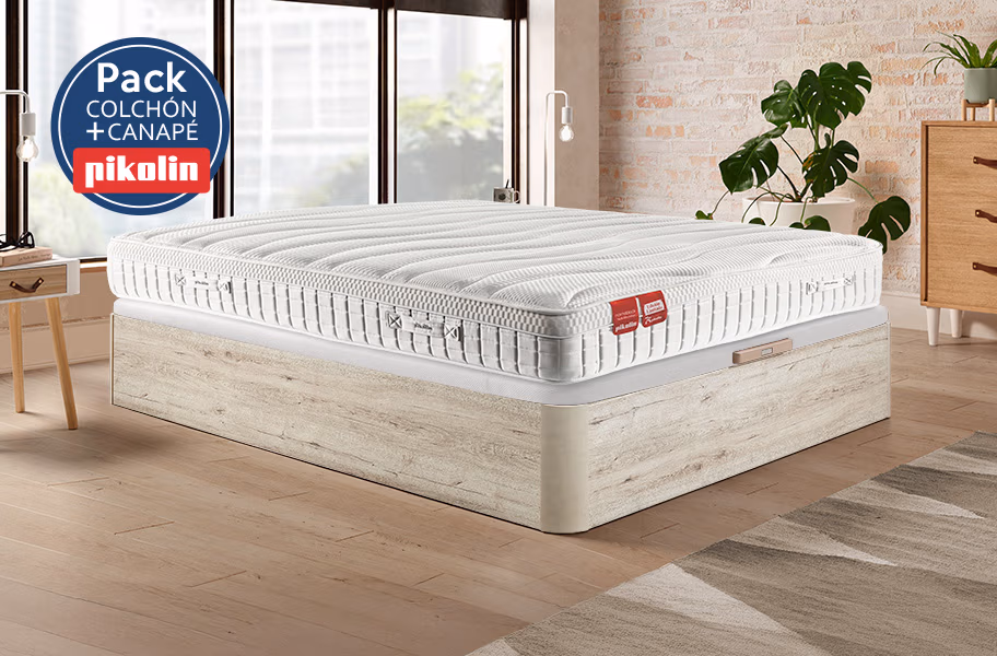 Pack colchón hotel 75 Aniversario y canapé Naturbox 2 Pikolin - principal