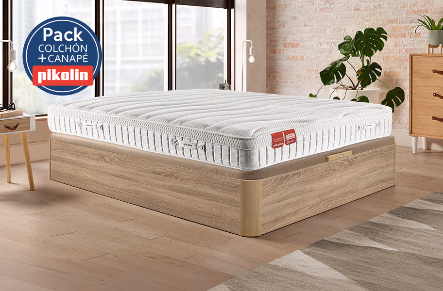Pack colchón hotel 75 Aniversario y canapé Naturbox 2 Pikolin - principal