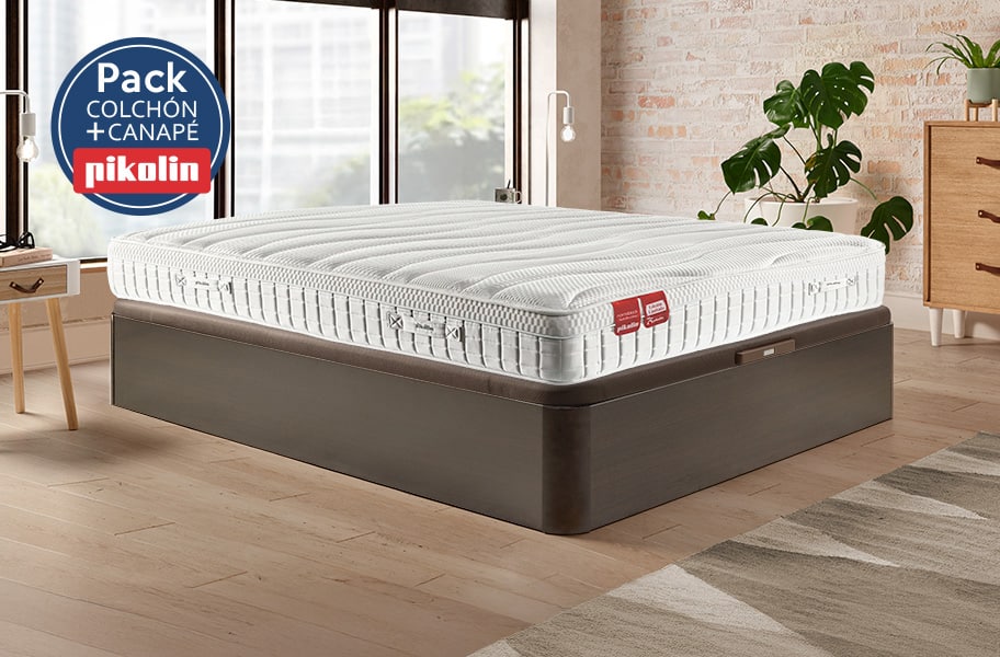 Pack colchón hotel 75 Aniversario y canapé Naturbox 2 Pikolin - principal