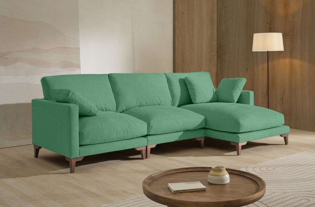 Sofá chaise longue de tela Irene de Stylekomfort - principal