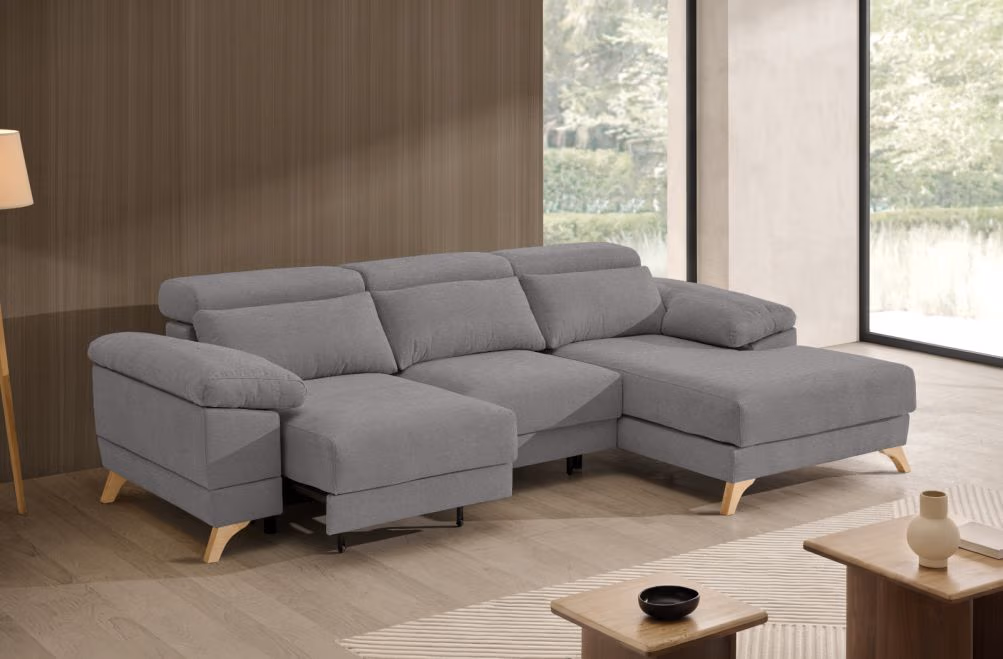 Sofá chaise longue de tela Volt eléctrico de StyleKomfort - principal