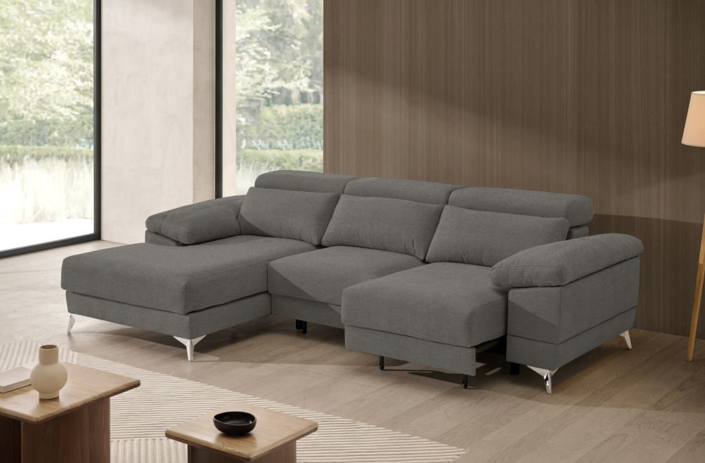 Sofá chaise longue de tela Volt eléctrico de StyleKomfort - principal