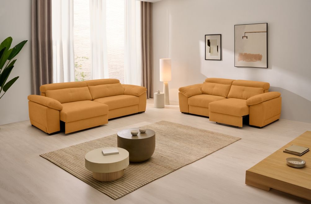 Sofá de tela Crown eléctrico de Stylekomfort - principal